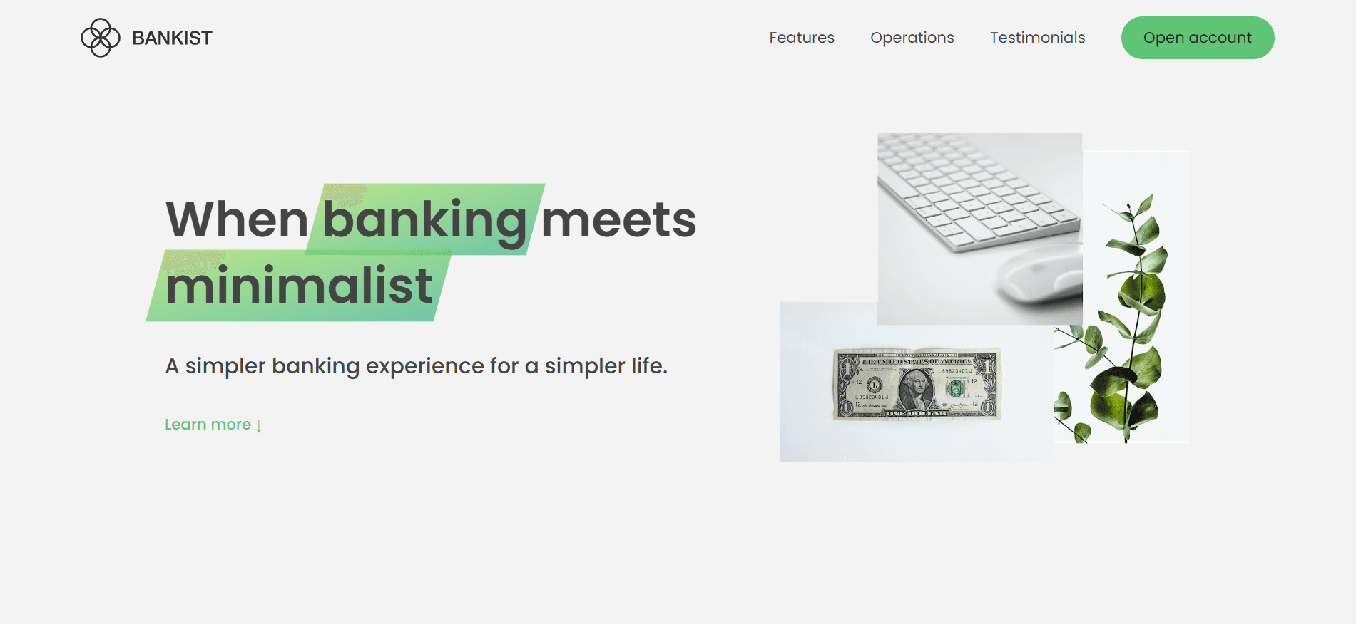 Bankist (Marketing Website)